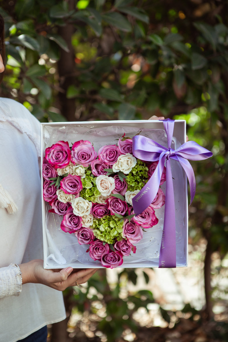 corazon-flores-rosas-arreglo-san valentin